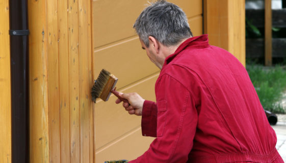 Garage aus Holz